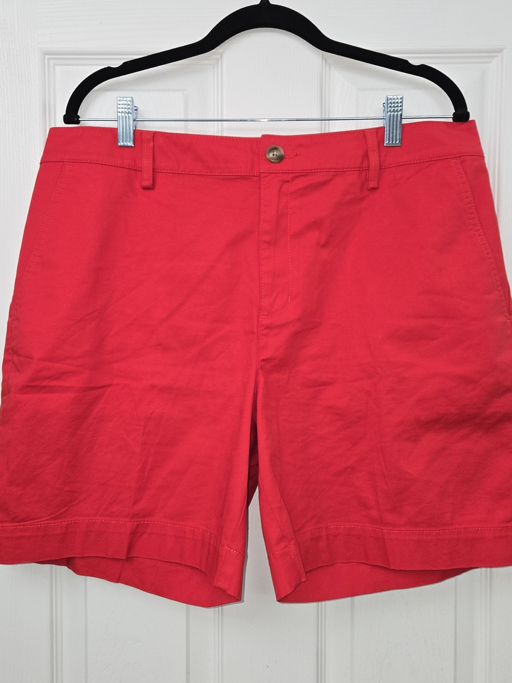 Chico’s NWT Red Casual Chino Shorts 2.5 (14) Bright Red 7 Inch Bermuda Chinos
